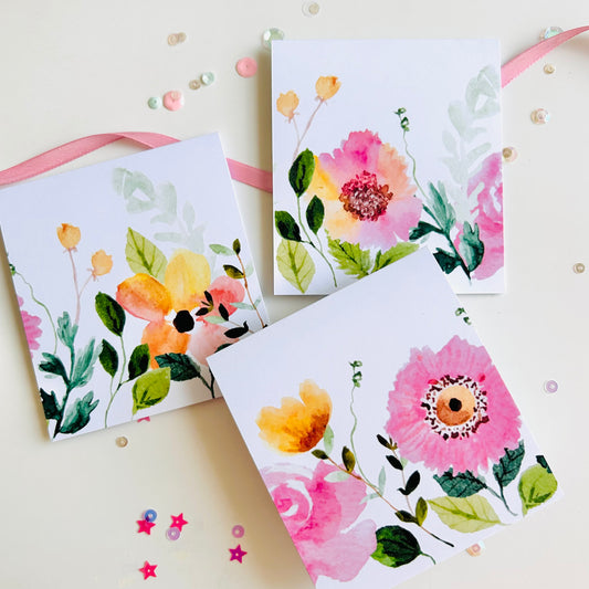 🌸 Pinkvilla Note Cards - Set of 3