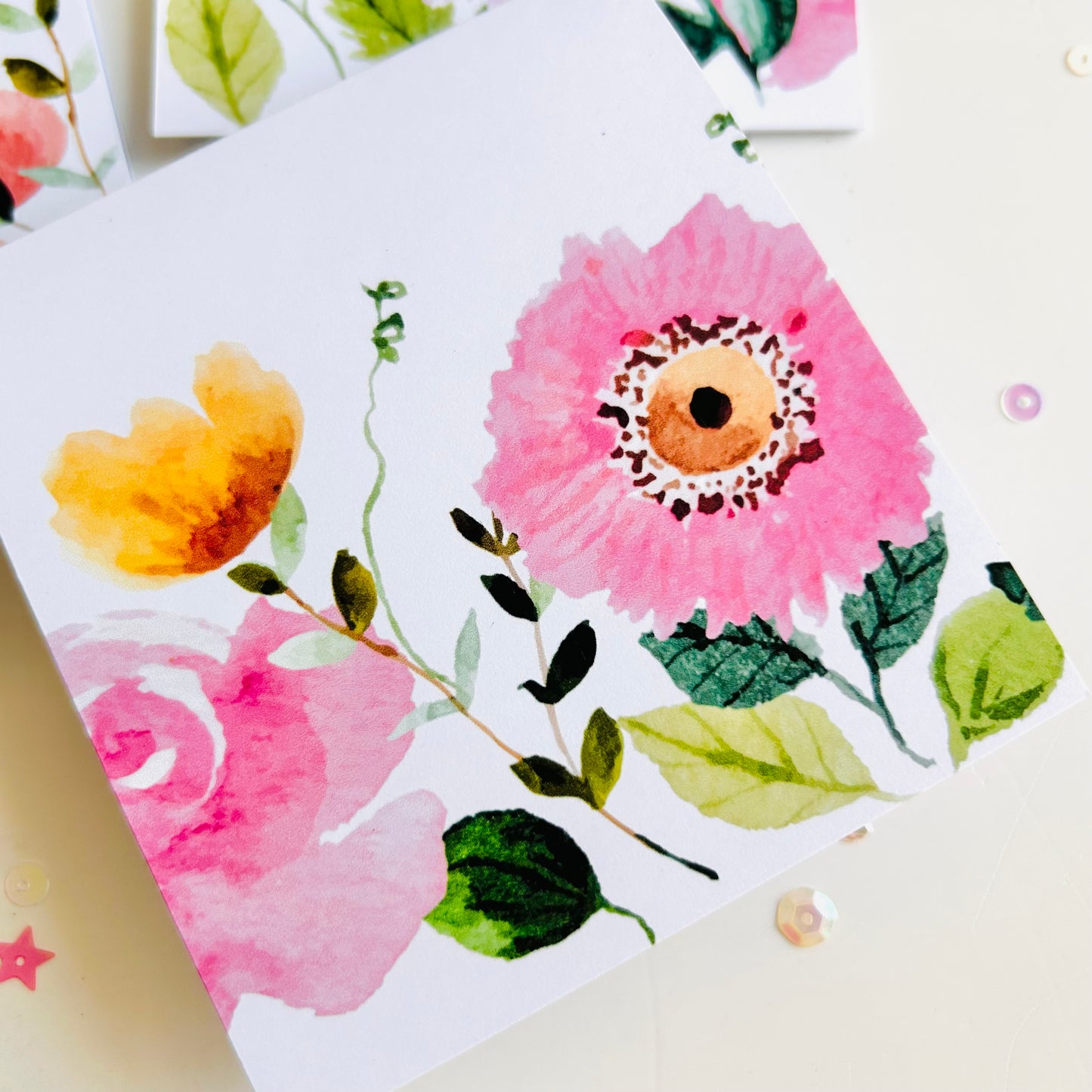 🌸 Pinkvilla Note Cards - Set of 3