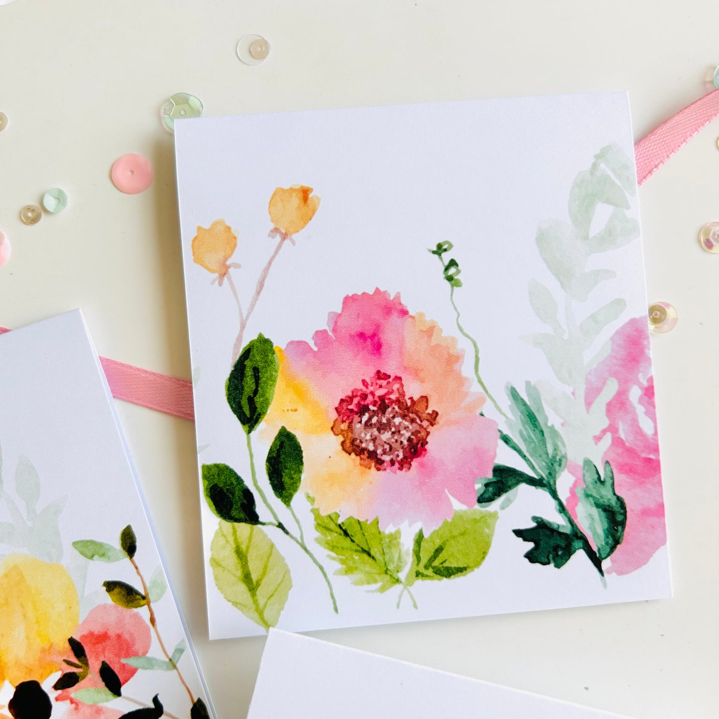 🌸 Pinkvilla Note Cards - Set of 3