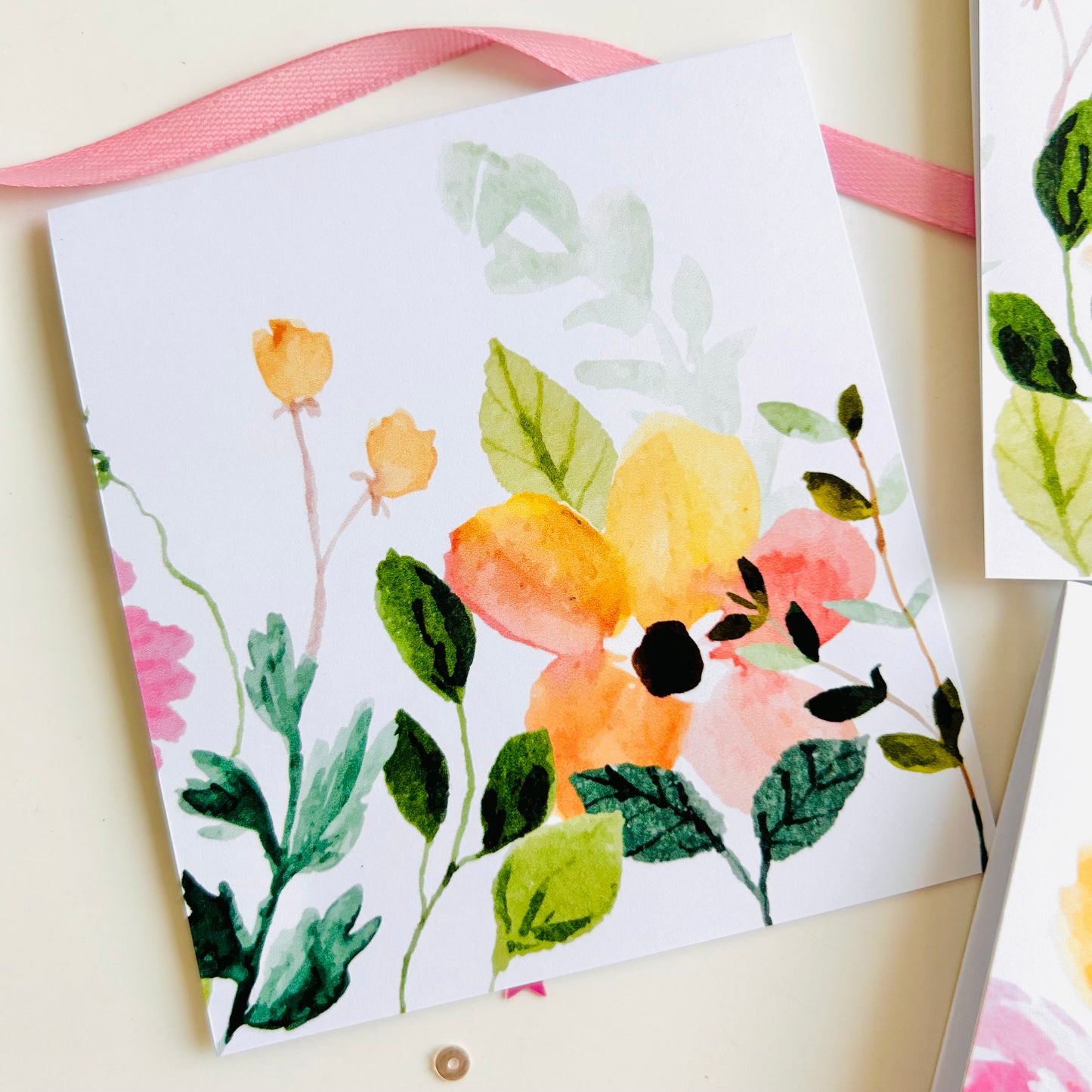 🌸 Pinkvilla Note Cards - Set of 3