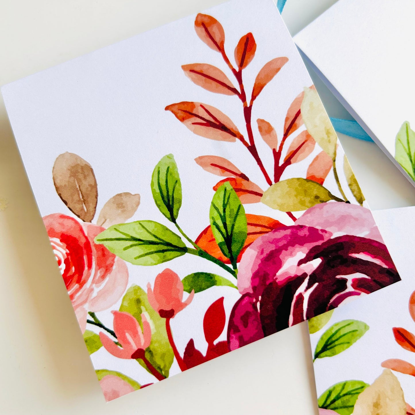 💐 Colorful Blooms Note Cards - Set of 3
