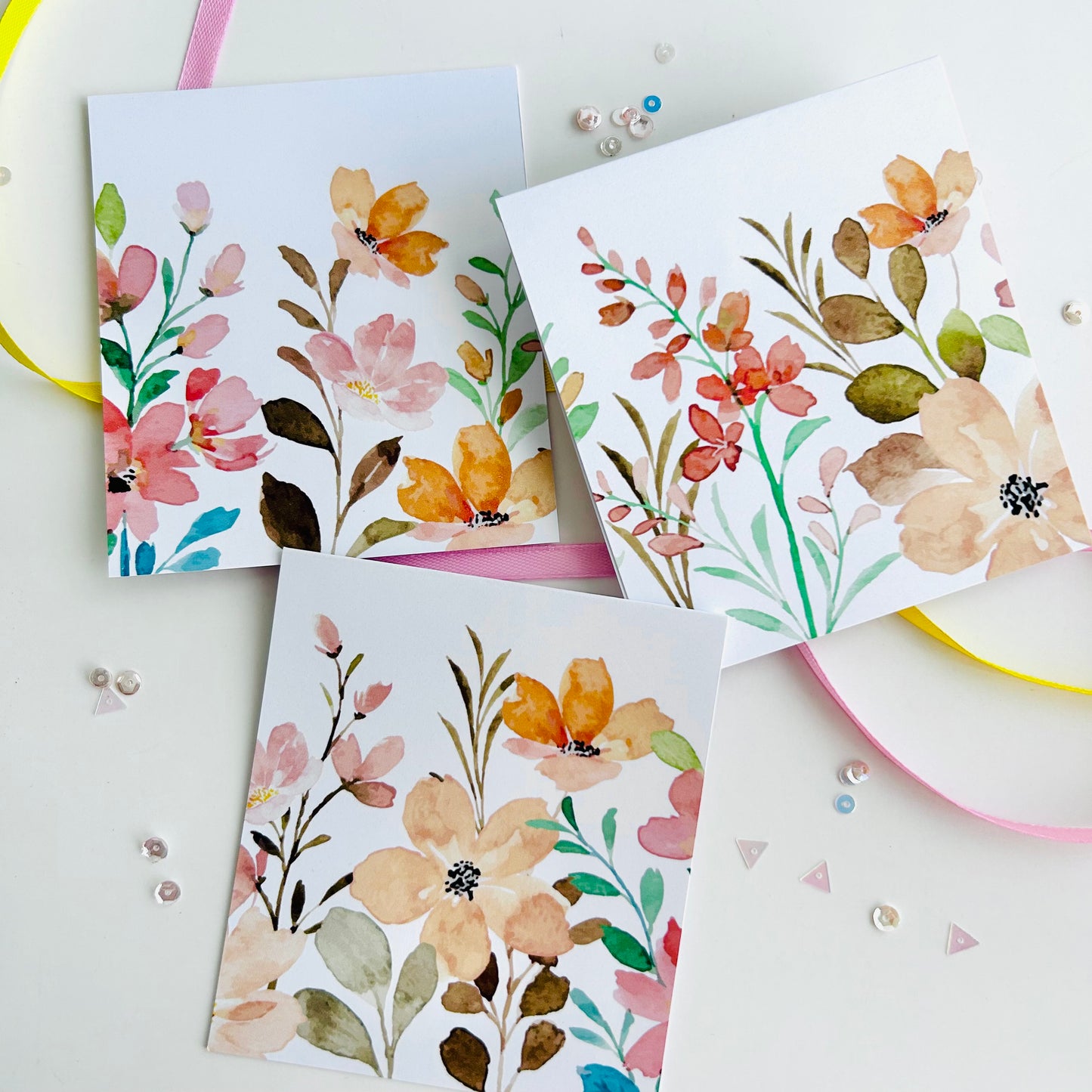 🧡🩶 Orbit Orange Note Cards - Set of 3