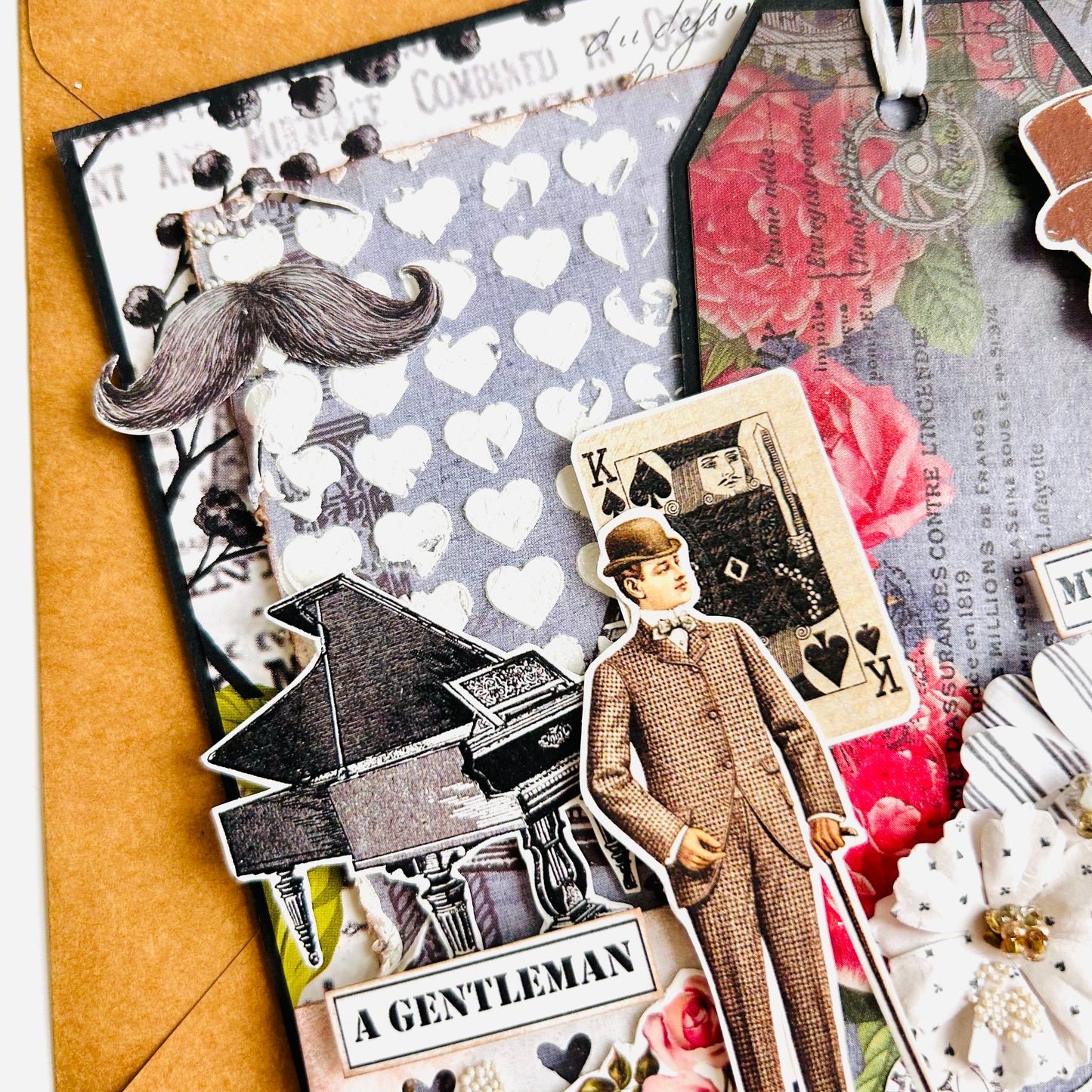 🖤 Vintage Masculine Card – 'My King'