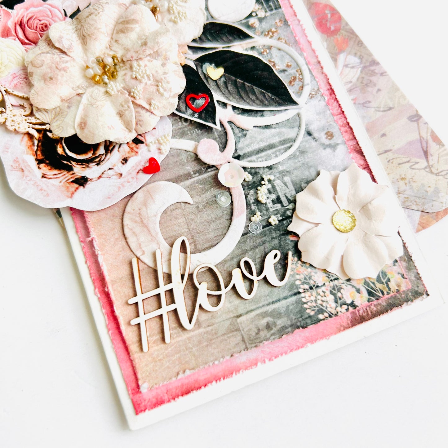 💖 Shabby Chic Card "#Love"