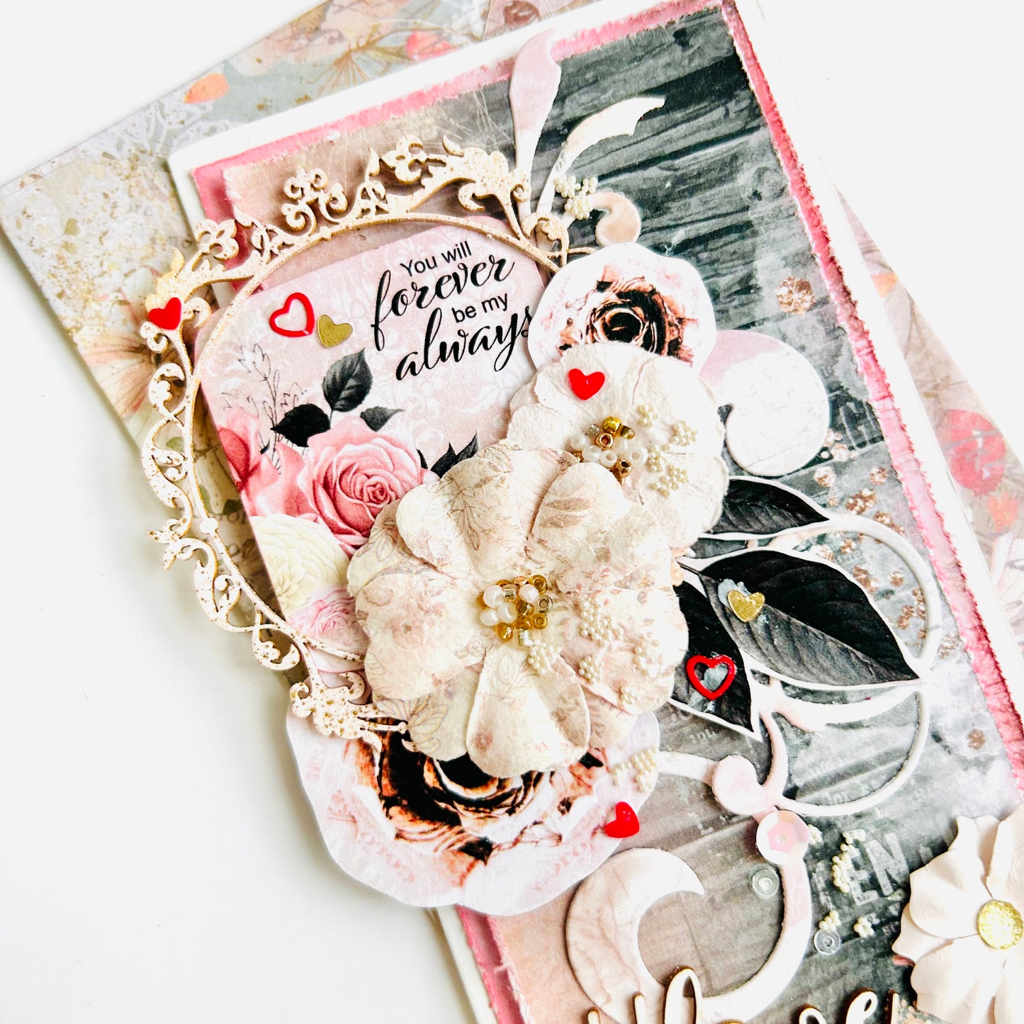 💖 Shabby Chic Card "#Love"