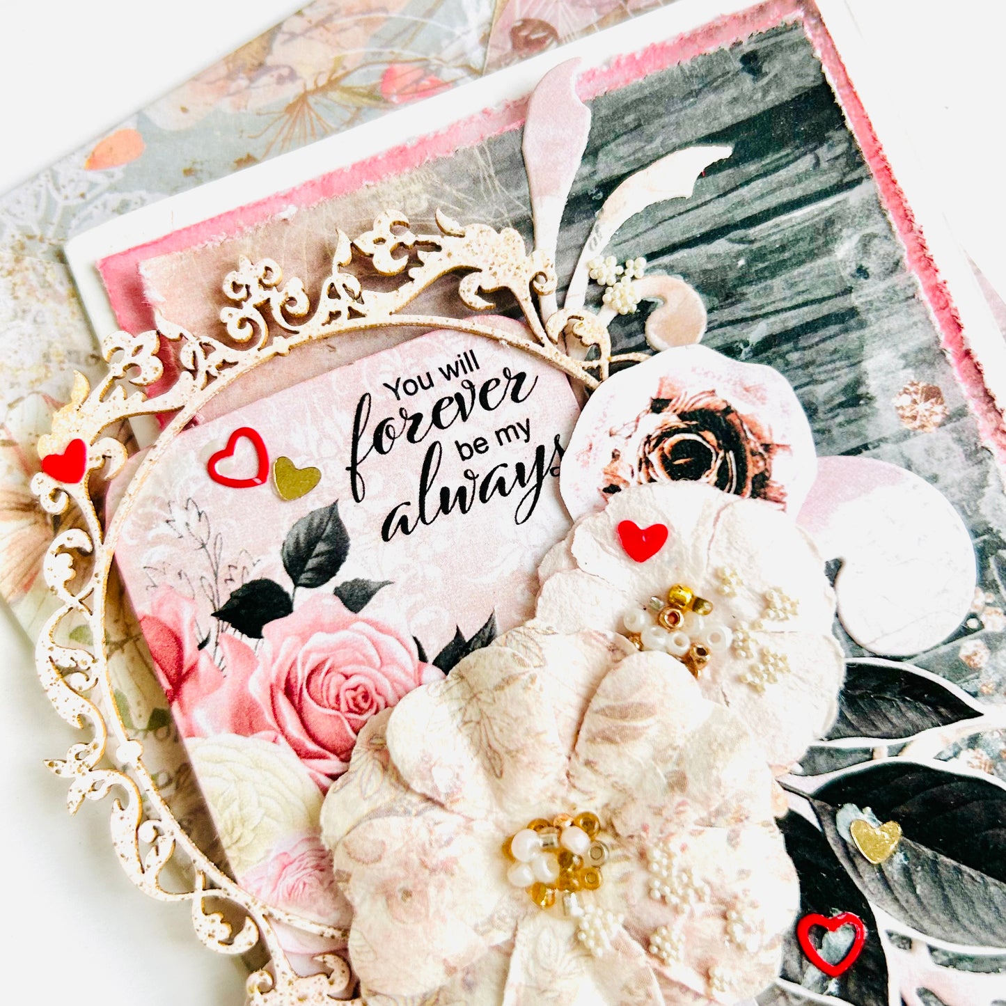 💖 Shabby Chic Card "#Love"