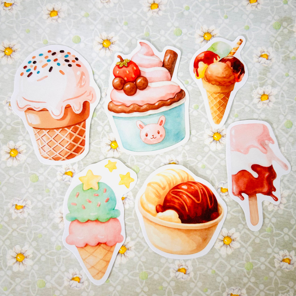 Creamy Cups StiKars (Set of 6)