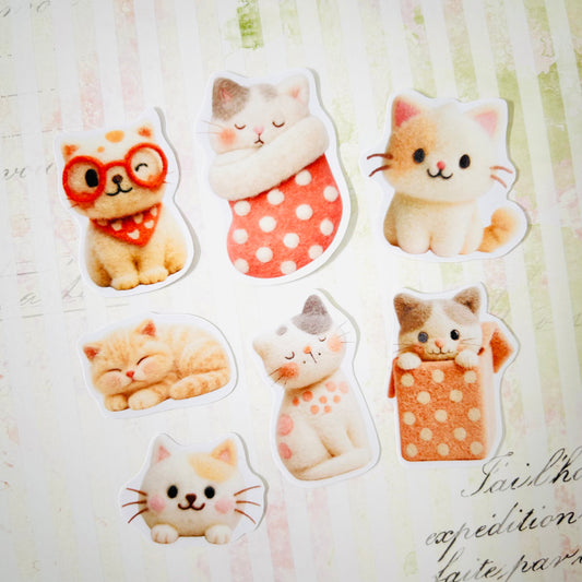 Kitty Kittens StiKars (Set of 7)