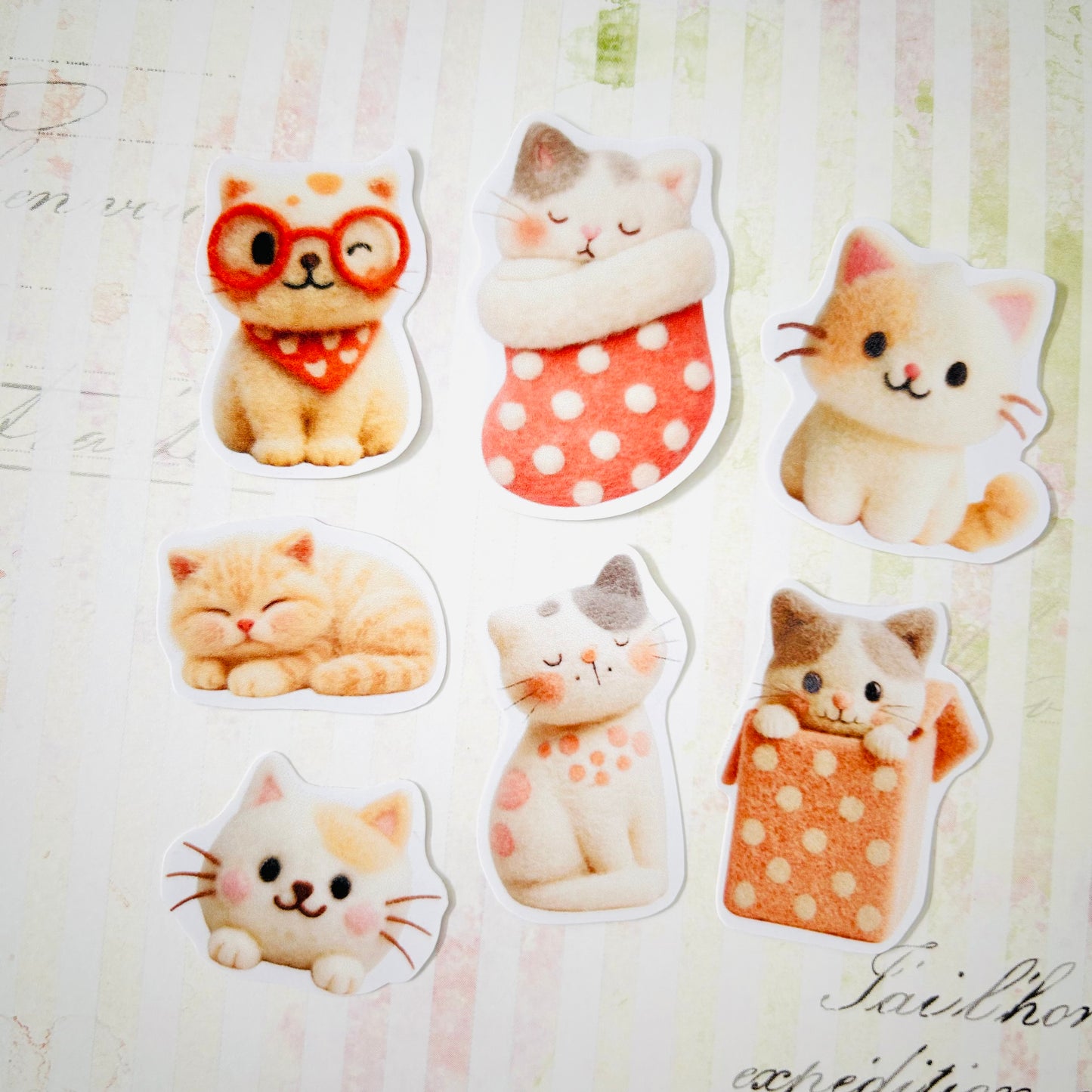 Kitty Kittens StiKars (Set of 7)