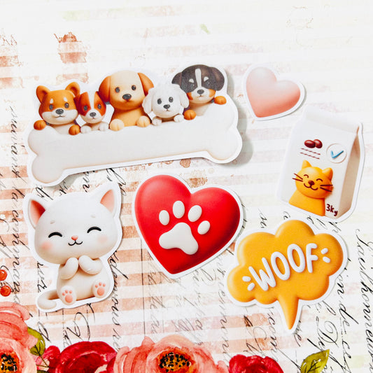 Woofy Paws StiKars (Set of 6) Limited Edition