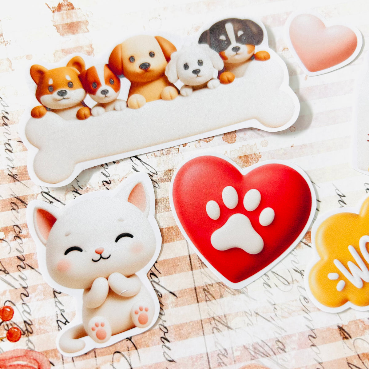 Woofy Paws StiKars (Set of 6) Limited Edition