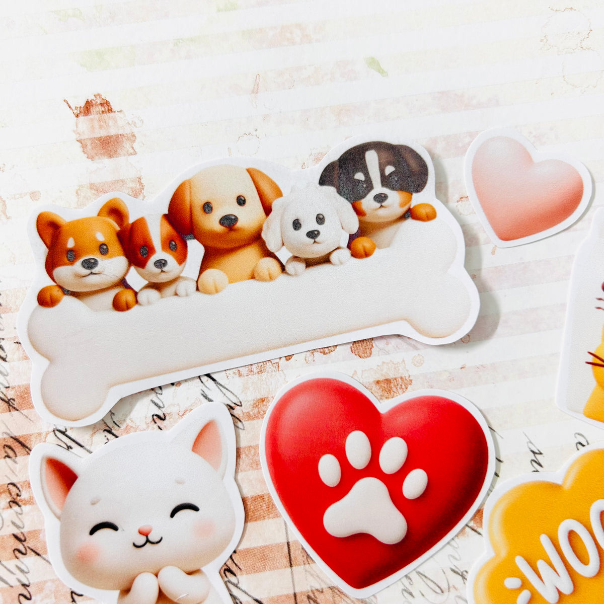 Woofy Paws StiKars (Set of 6) Limited Edition