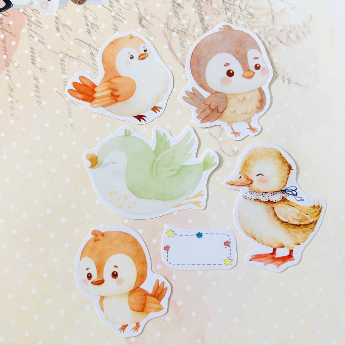 Bubbly Birds StiKars (Set of 6)