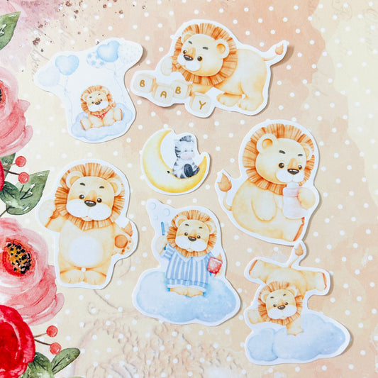 Baby Lion StiKars (Set of 7)