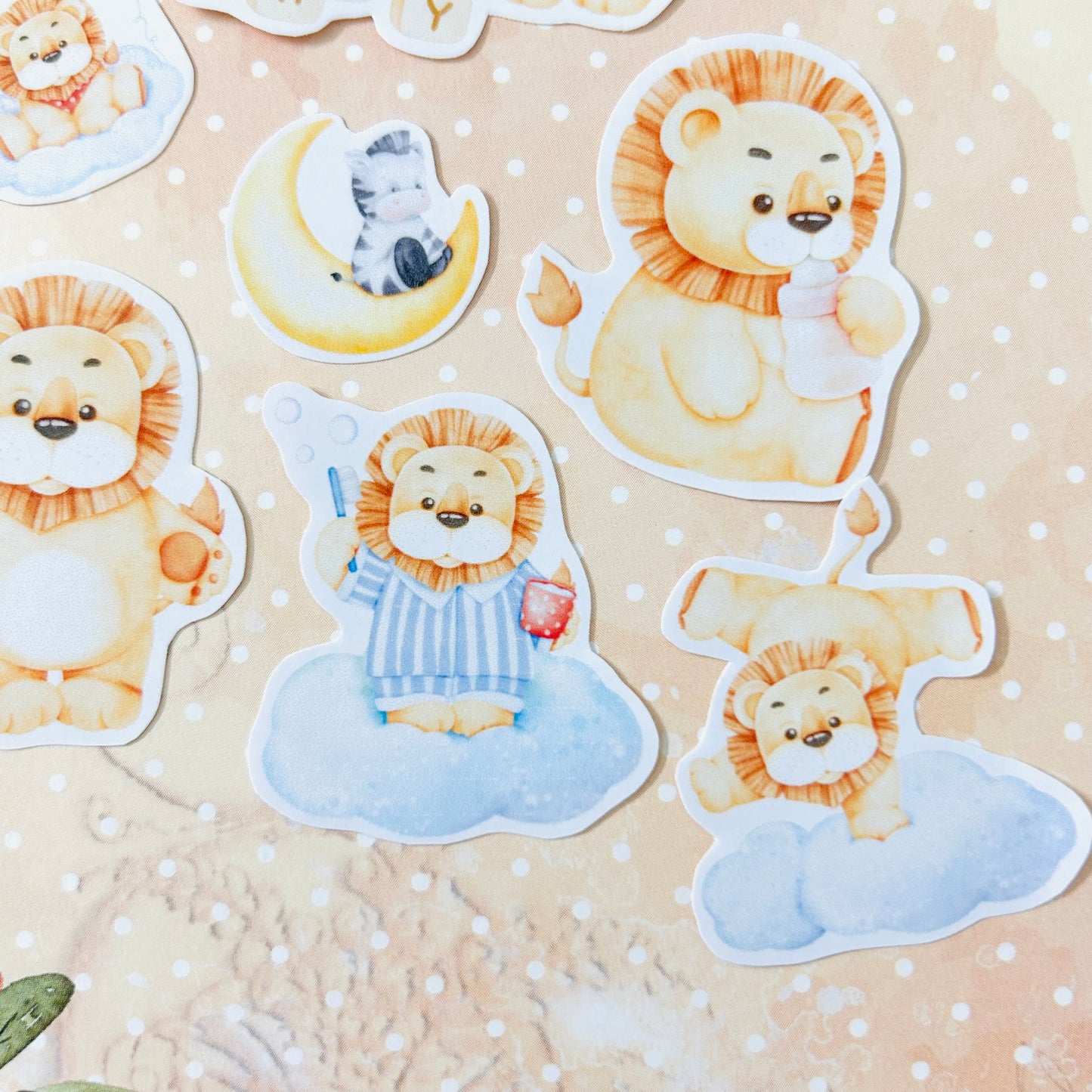 Baby Lion StiKars (Set of 7)