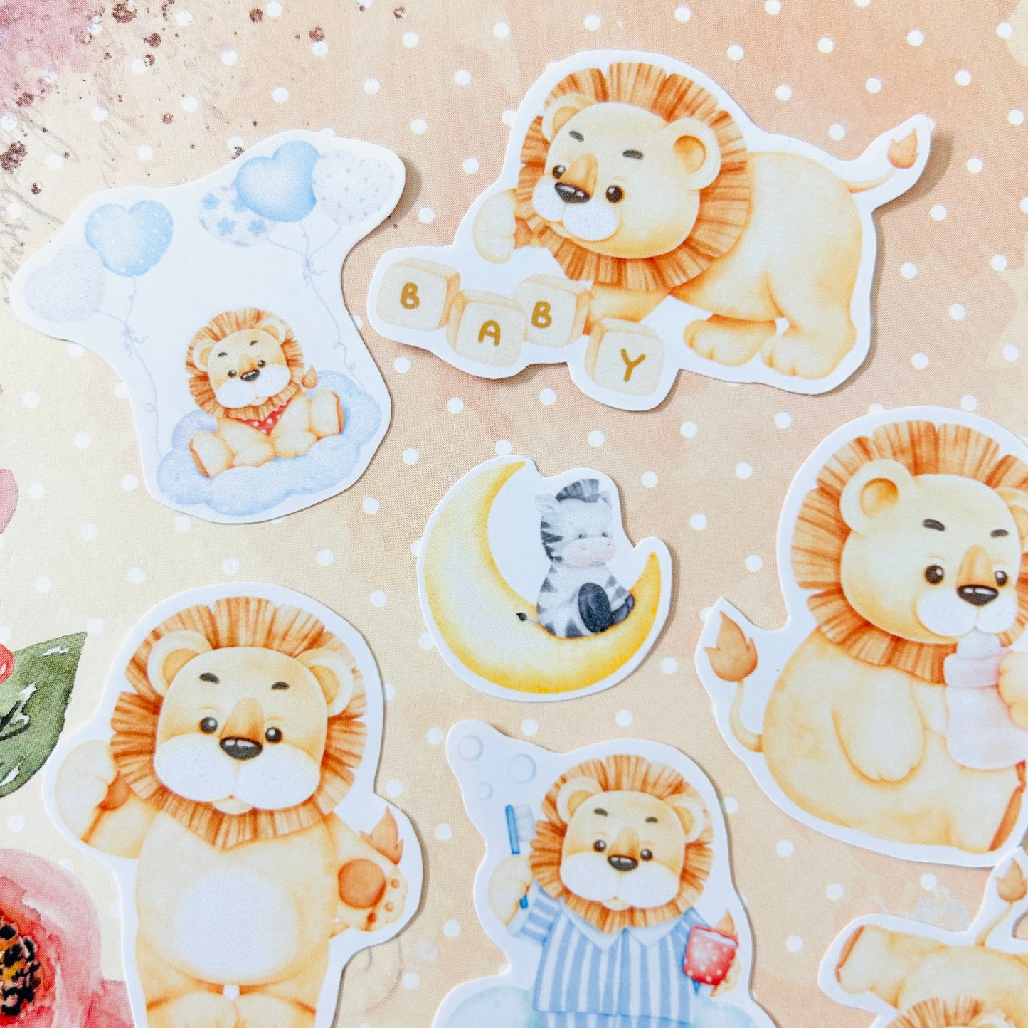 Baby Lion StiKars (Set of 7)
