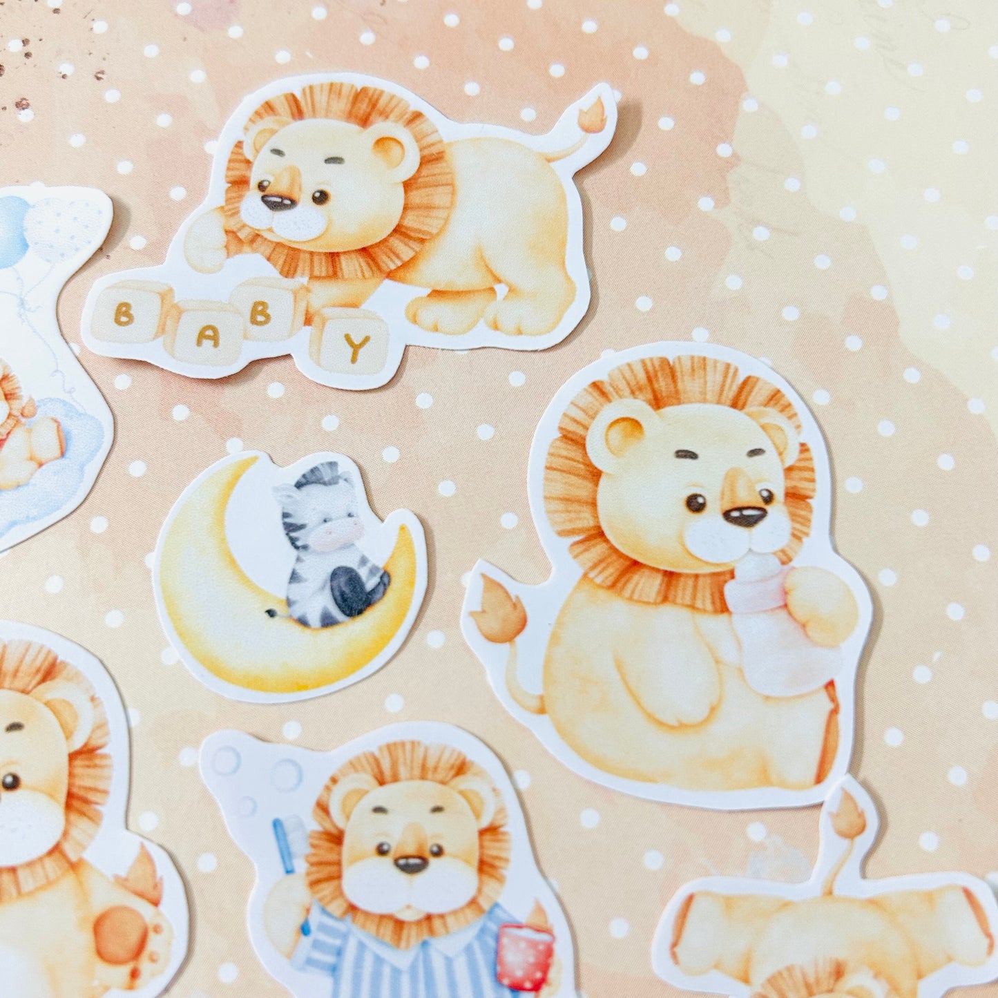 Baby Lion StiKars (Set of 7)