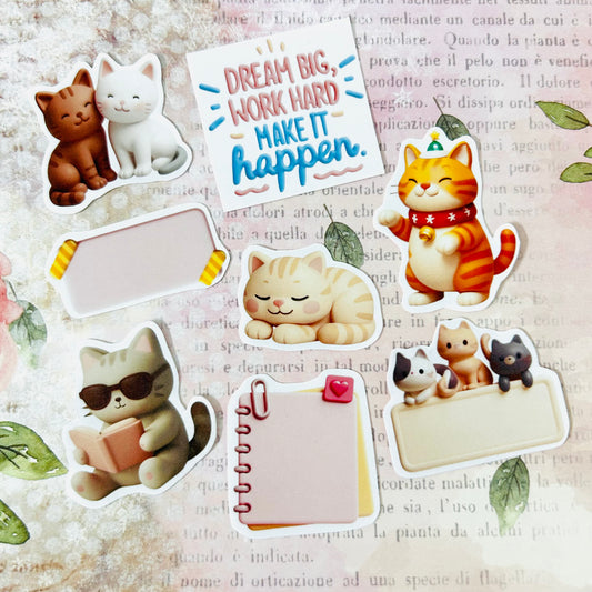 Chatty Cats StiKars (Set of 8)