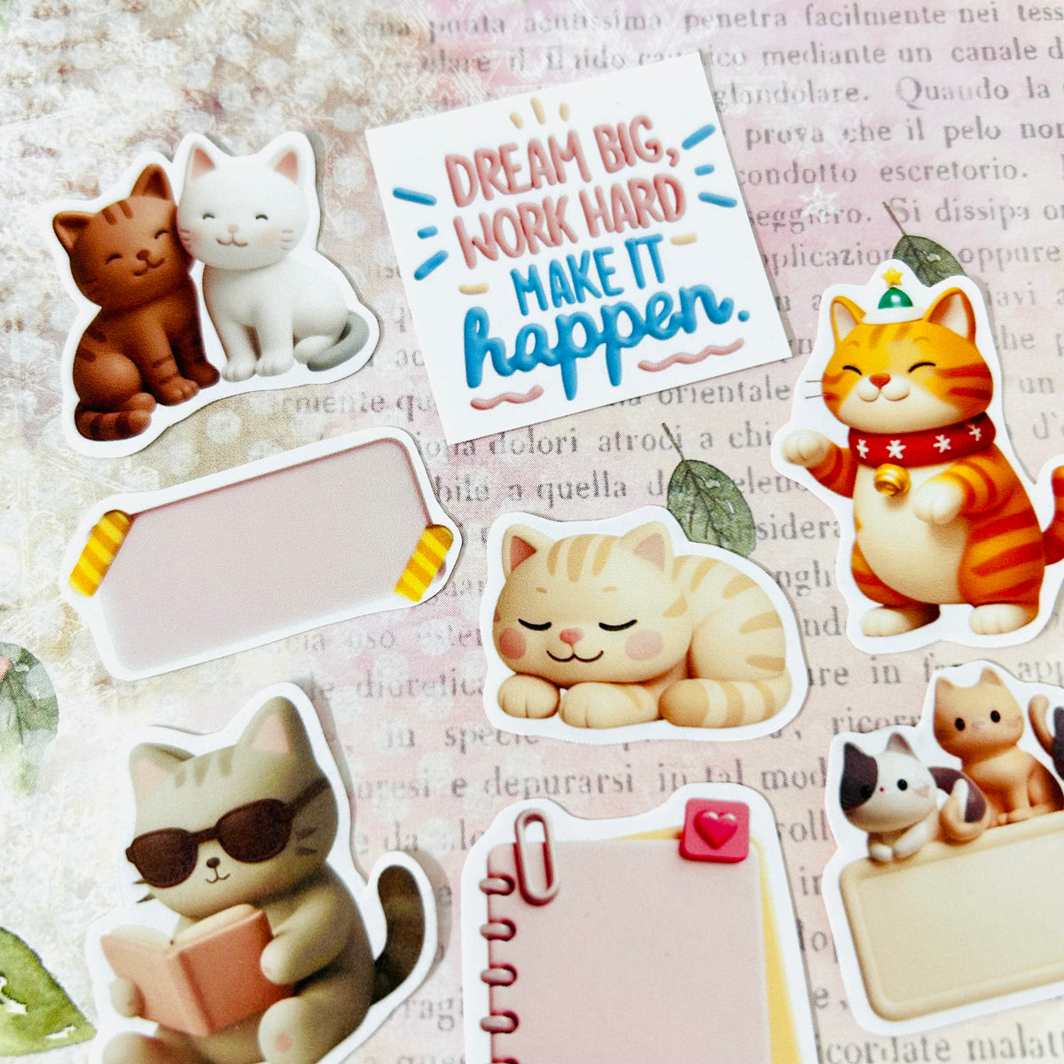Chatty Cats StiKars (Set of 8)