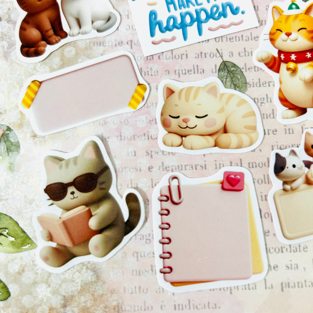 Chatty Cats StiKars (Set of 8)