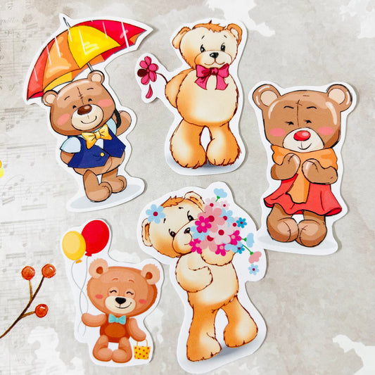 Teddy Hugs StiKars (Set of 5)