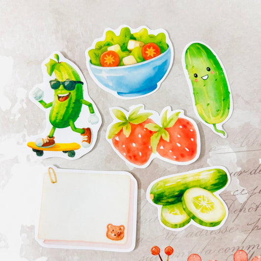 Cucumber Love StiKars (Set of 6)