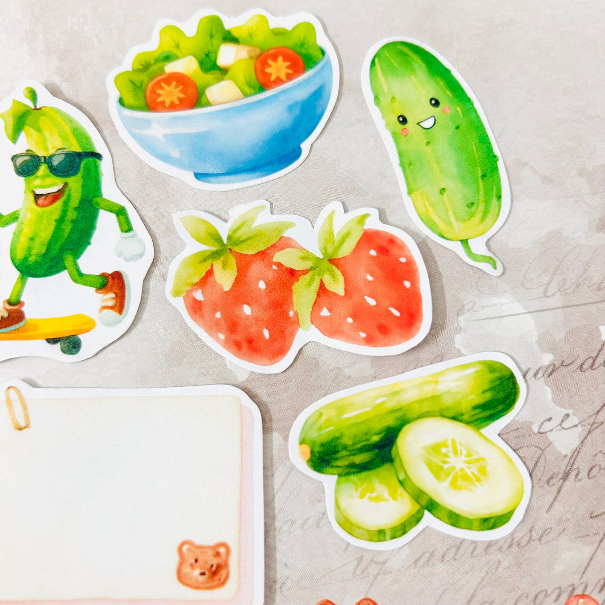 Cucumber Love StiKars (Set of 6)