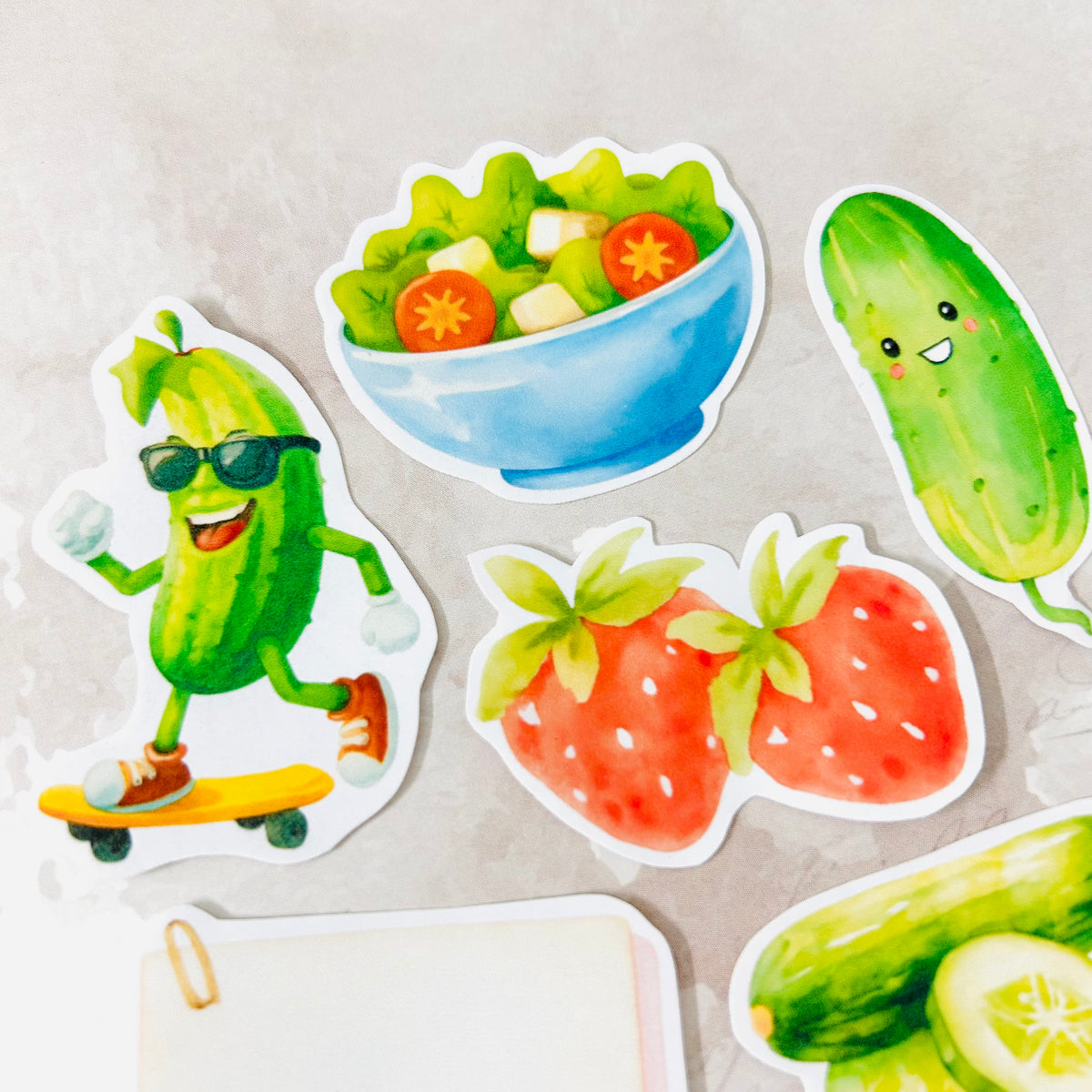 Cucumber Love StiKars (Set of 6)