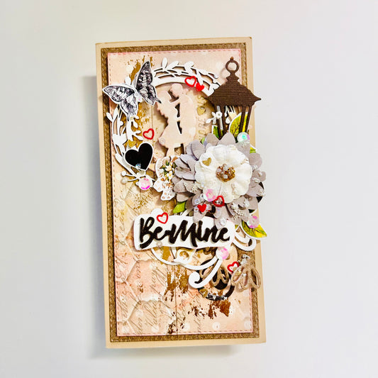 💖 Shabby Chic Card – “Be Mine”