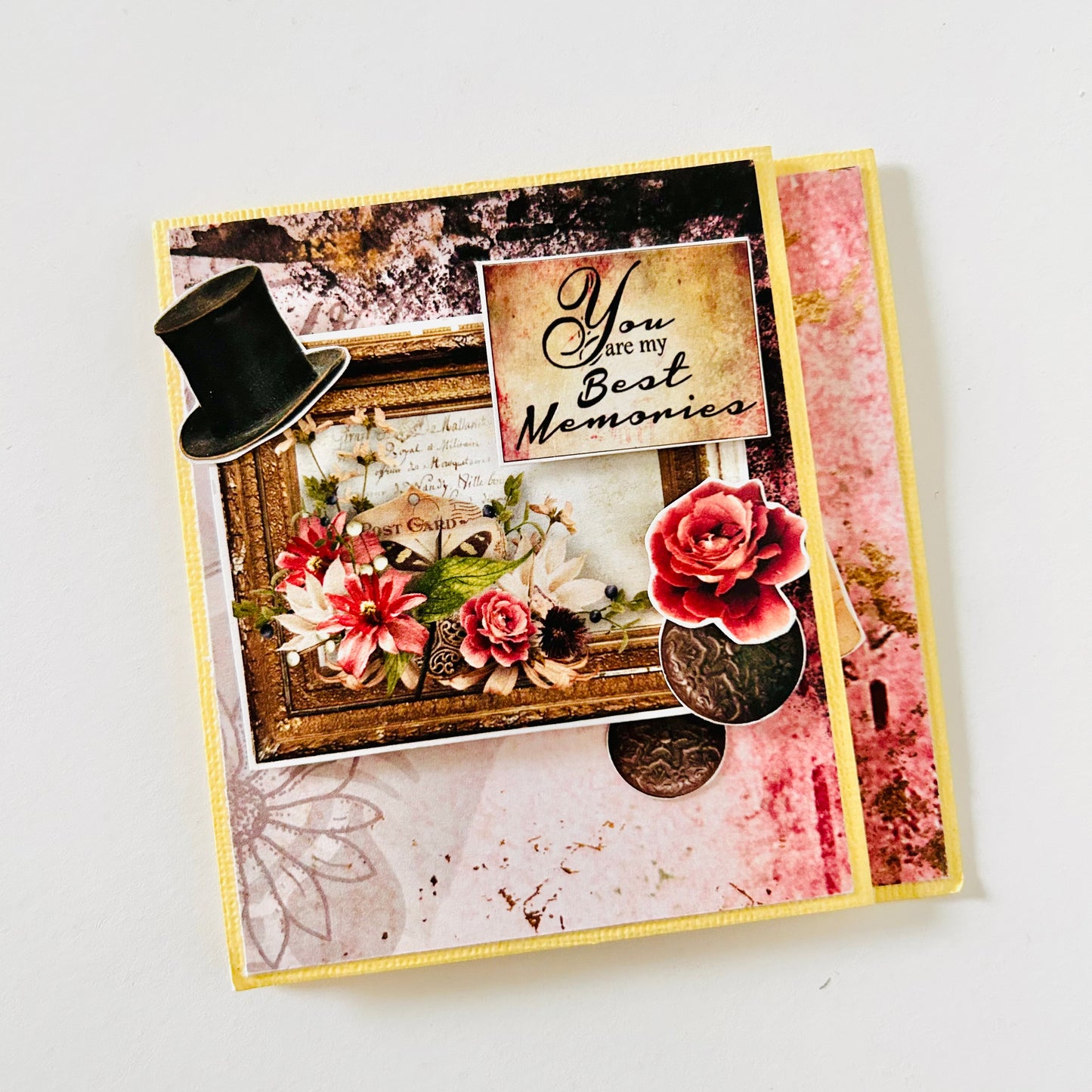 🌸📜 You Are My Best Memories – Handcrafted Zig-Zag Photo Album