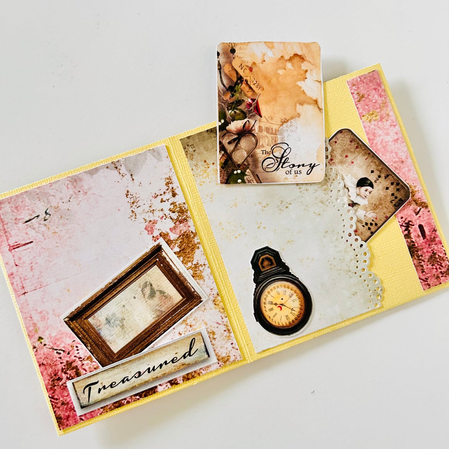 🌸📜 You Are My Best Memories – Handcrafted Zig-Zag Photo Album