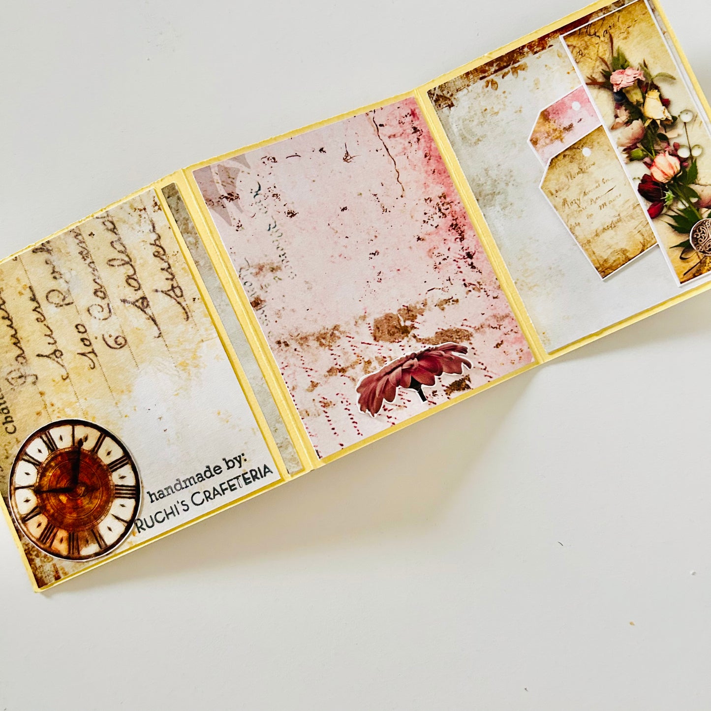 🌸📜 You Are My Best Memories – Handcrafted Zig-Zag Photo Album