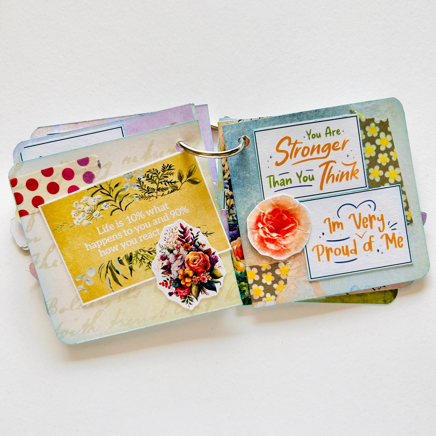 🌸✨ You Are Amazing – Handcrafted Pocket Journal