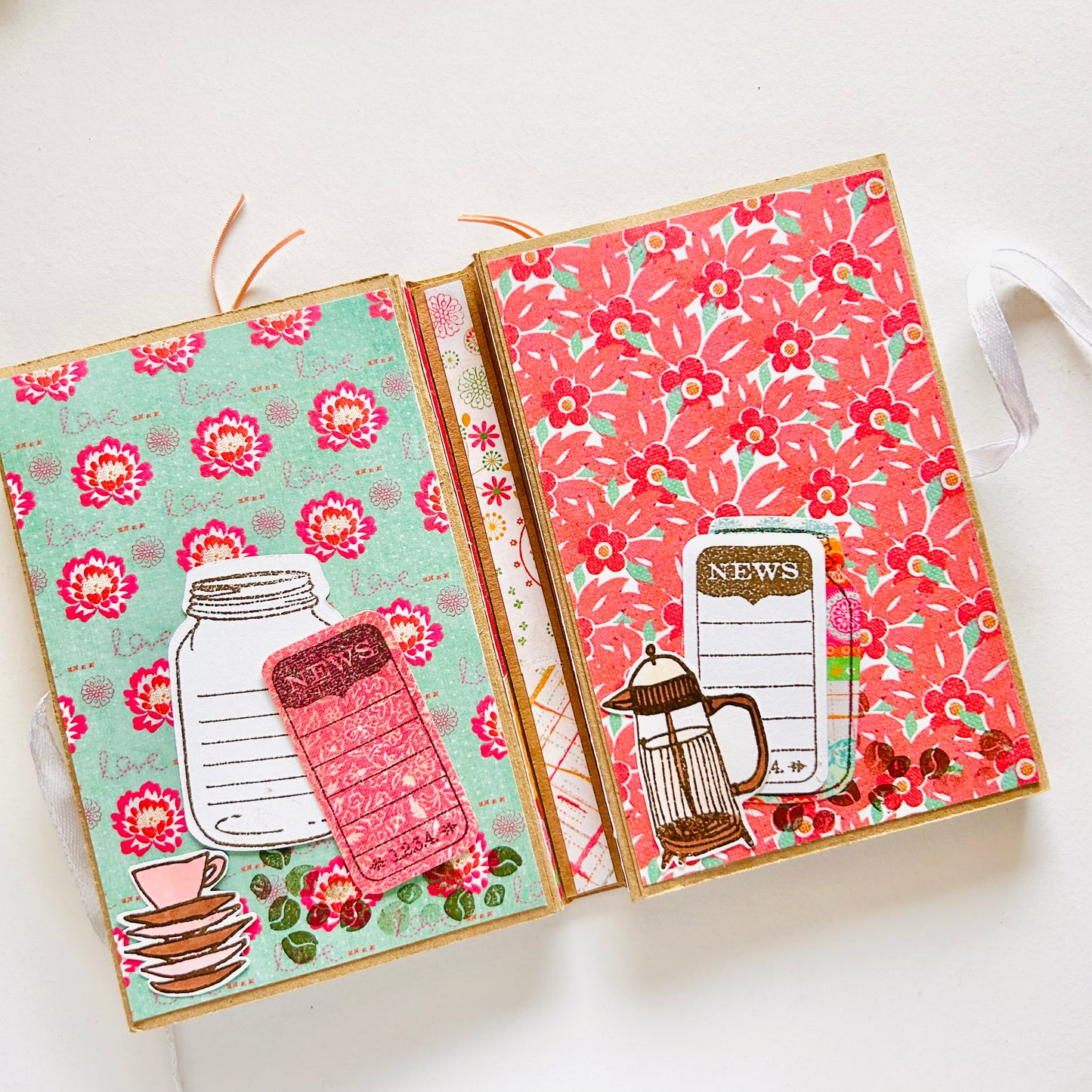 ☕ Time for Coffee – Handcrafted Mini Photo Album