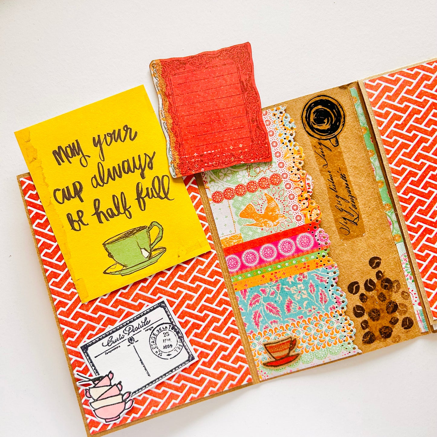 ☕ Time for Coffee – Handcrafted Mini Photo Album