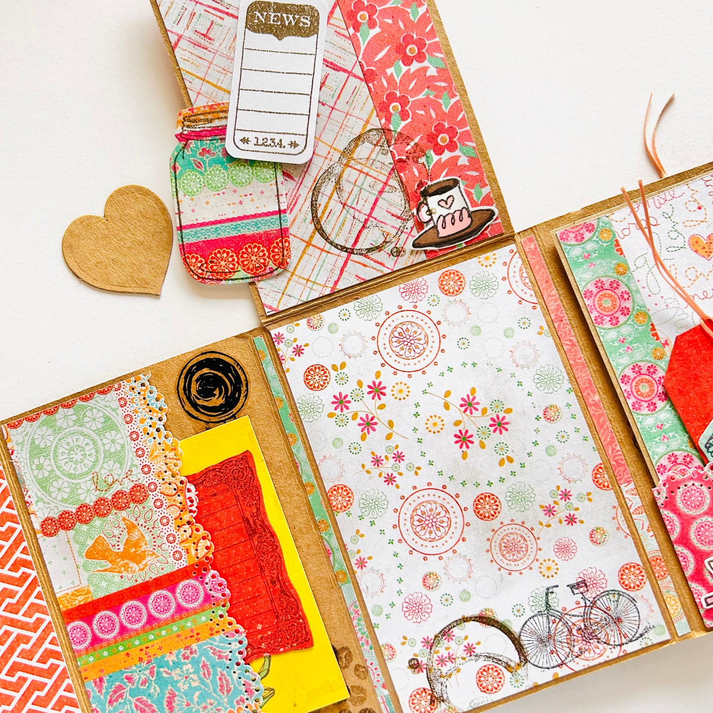 ☕ Time for Coffee – Handcrafted Mini Photo Album