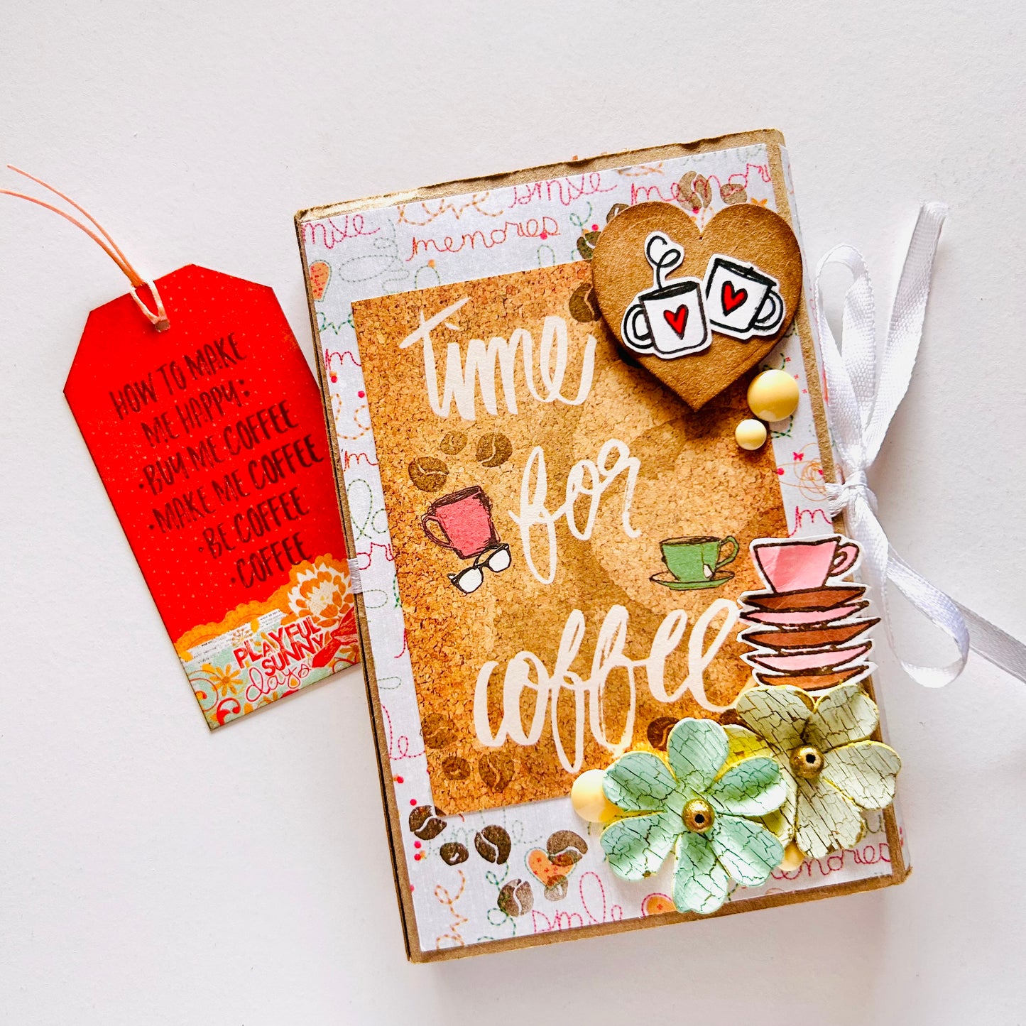 ☕ Time for Coffee – Handcrafted Mini Photo Album