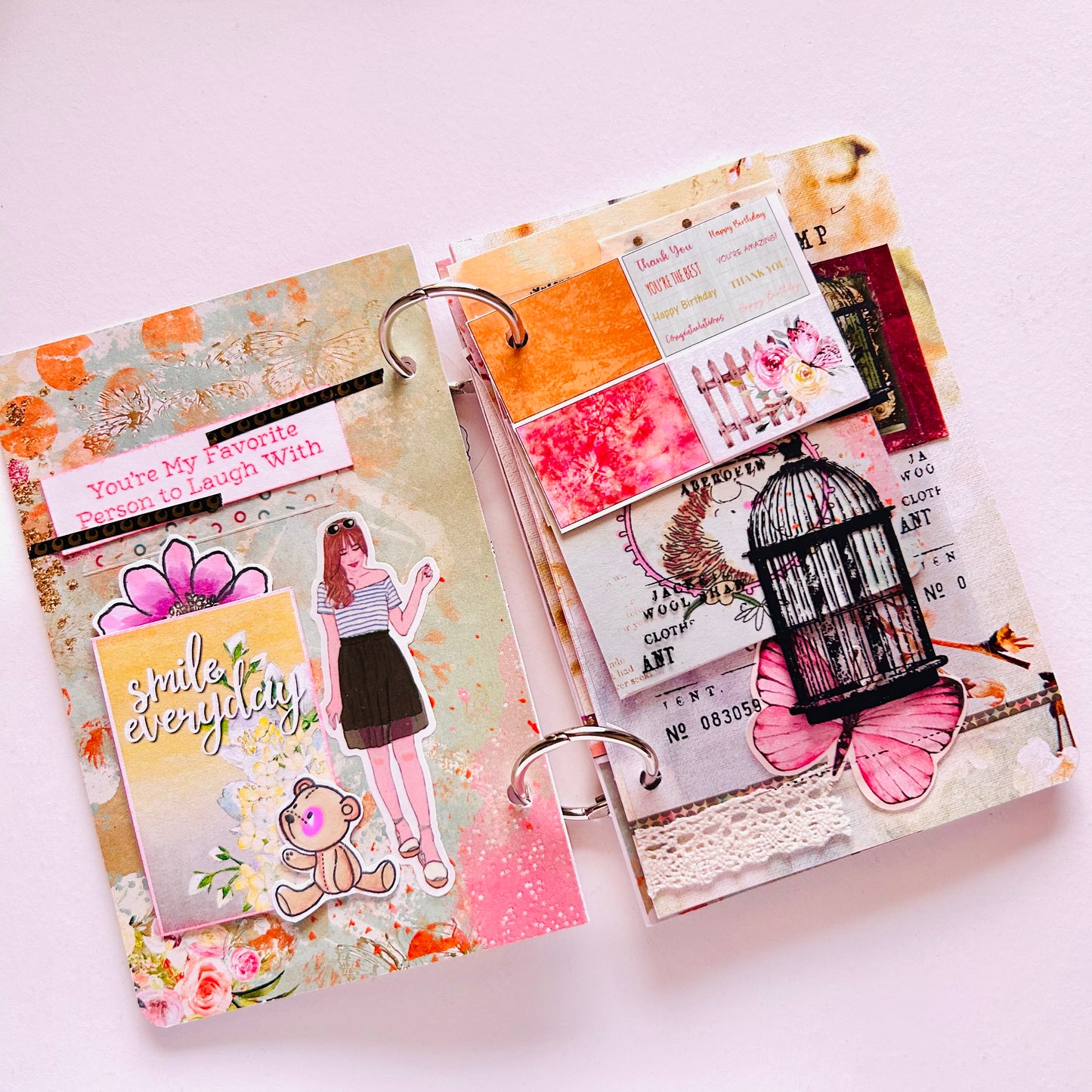 🎉 Birthday Sparkle – Handcrafted Mini Scrapbook