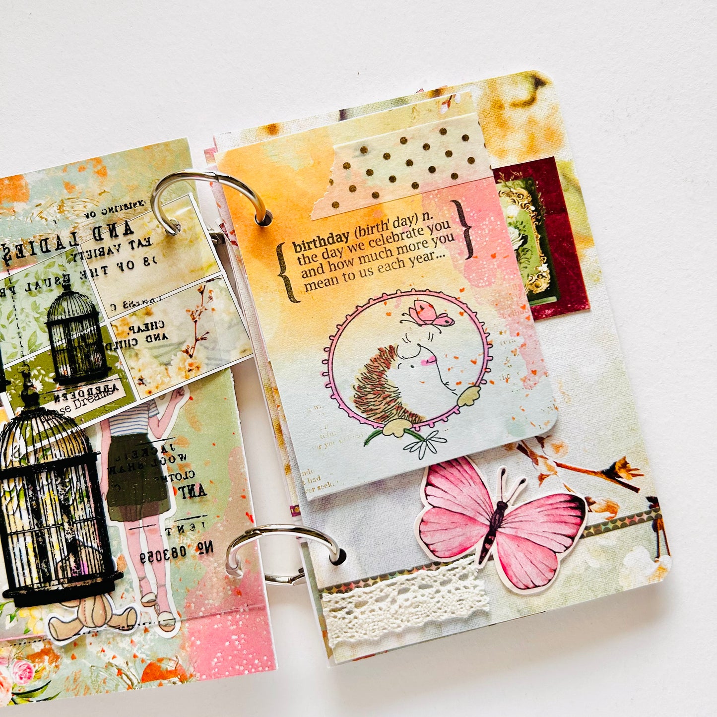 🎉 Birthday Sparkle – Handcrafted Mini Scrapbook