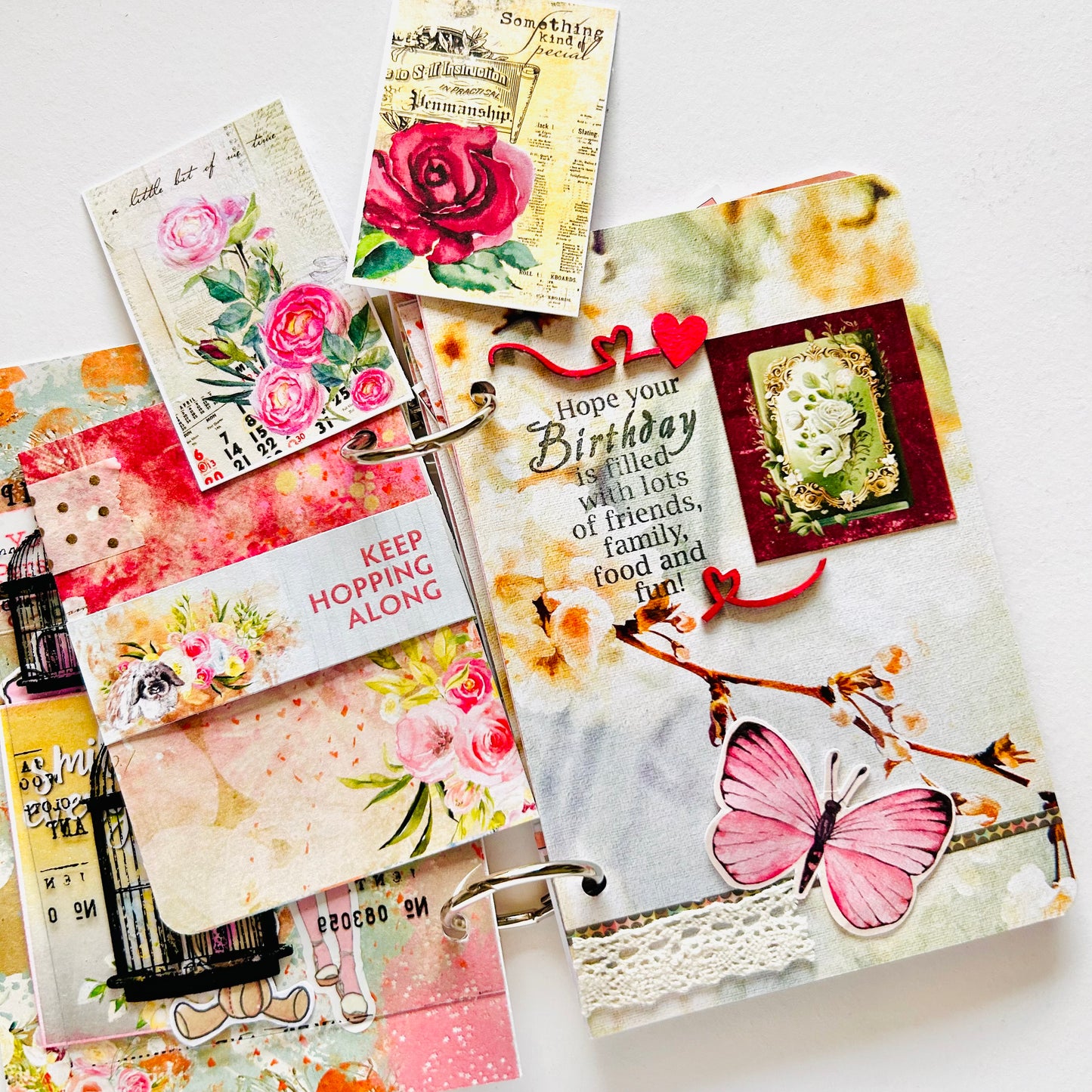🎉 Birthday Sparkle – Handcrafted Mini Scrapbook