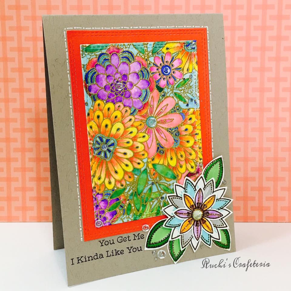 🌸 Greeting Card – “Colorful Florals”