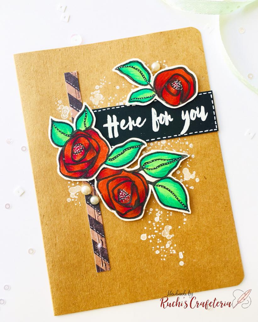 🌹 Greeting Card – “Here for You”