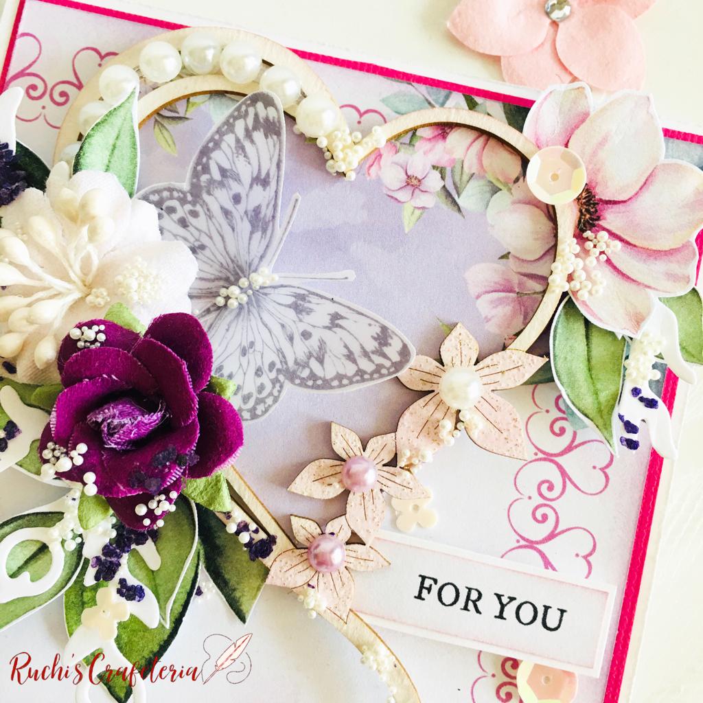 🎂 Handmade Easel Birthday Card – “For You”