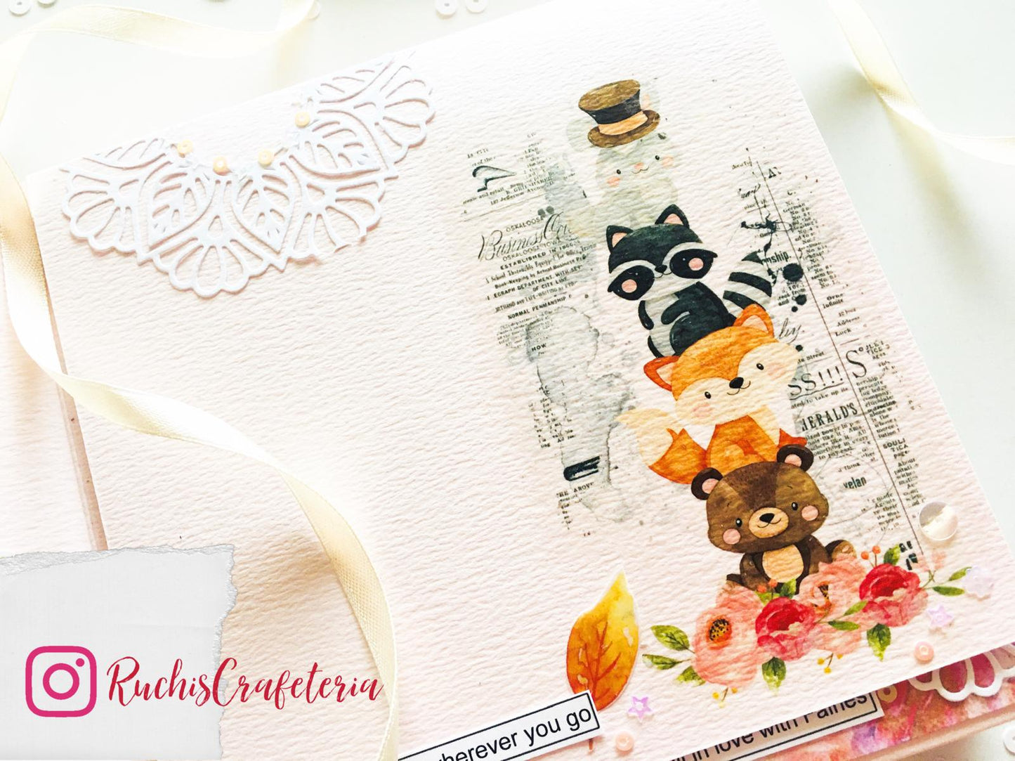 🧚 Handmade Decorative Photo Album – 'Fairy Garden'